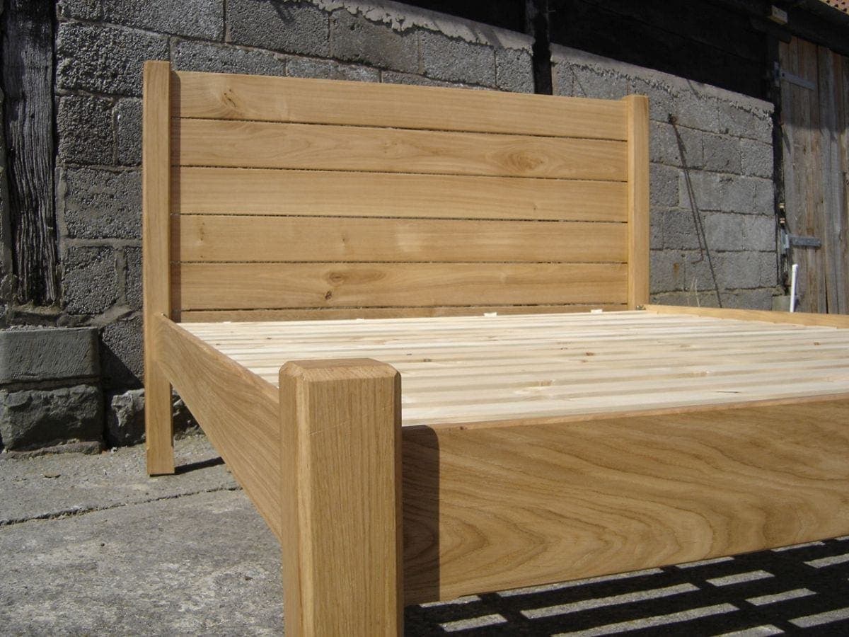 solid oak hand made bed bristol
