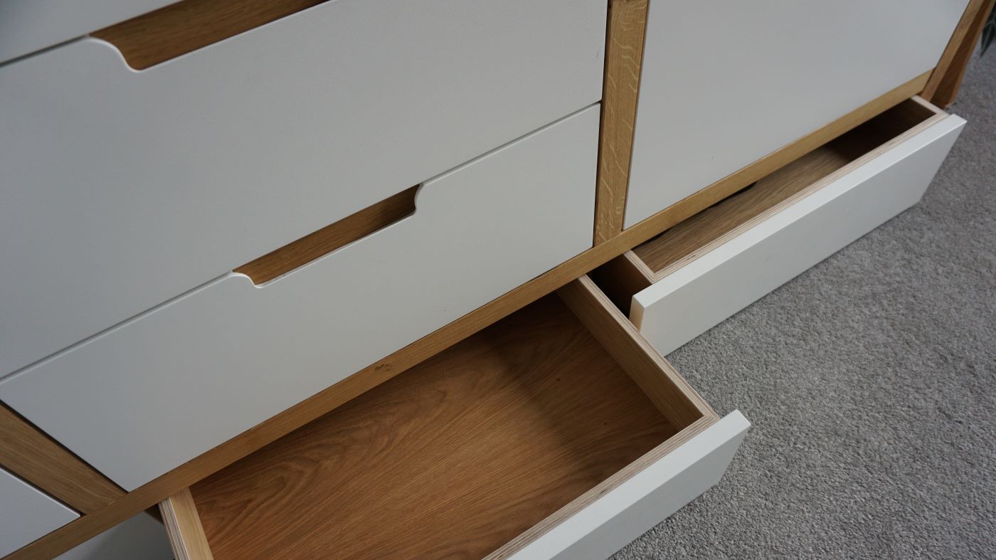hidden drawer in wardrobe plinth