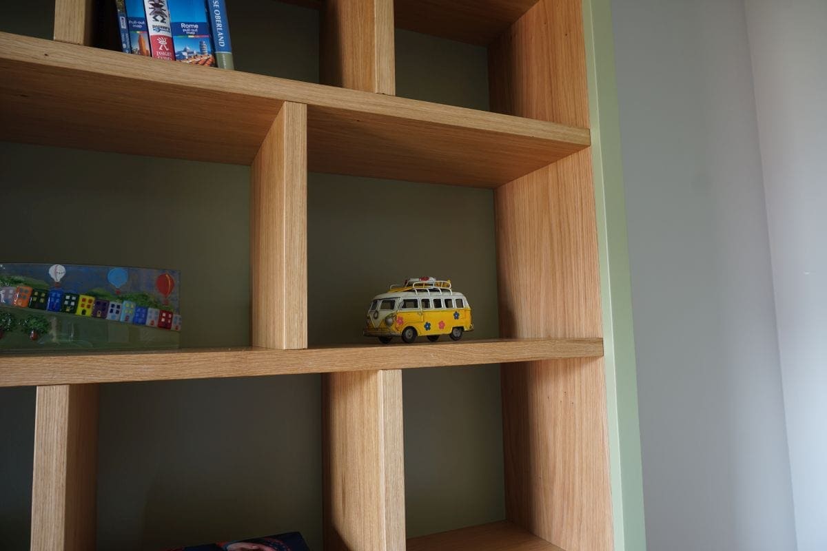 oak handmade bespoke bookcase