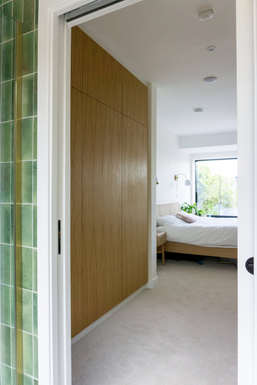 wardrobe with ladder and oak interior and craft storage