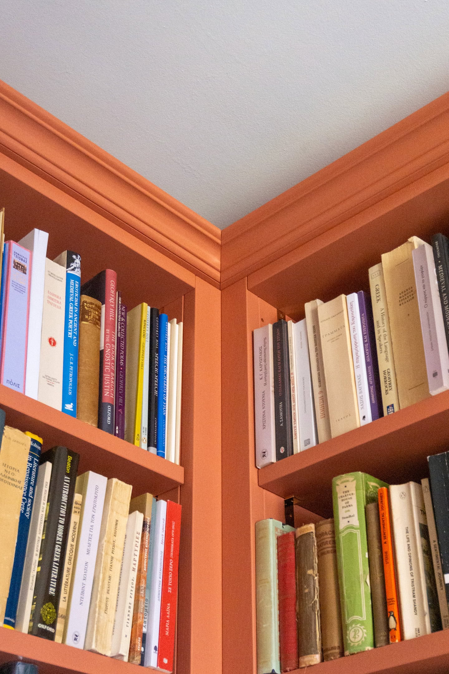 bespoke library bookcase cornice details