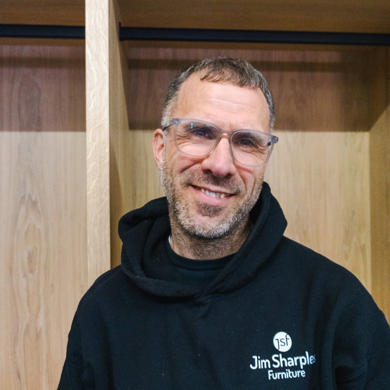 Head shot of furniture maker Jim Sharples